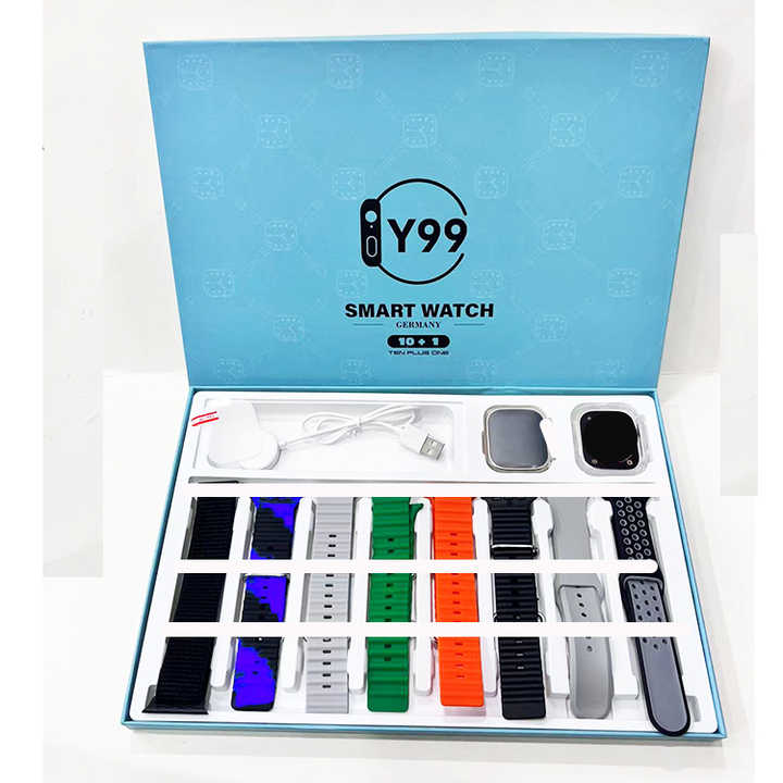 Y99 Ultra Smart Watch Multi Bands 10+1 Set 2.05 inch