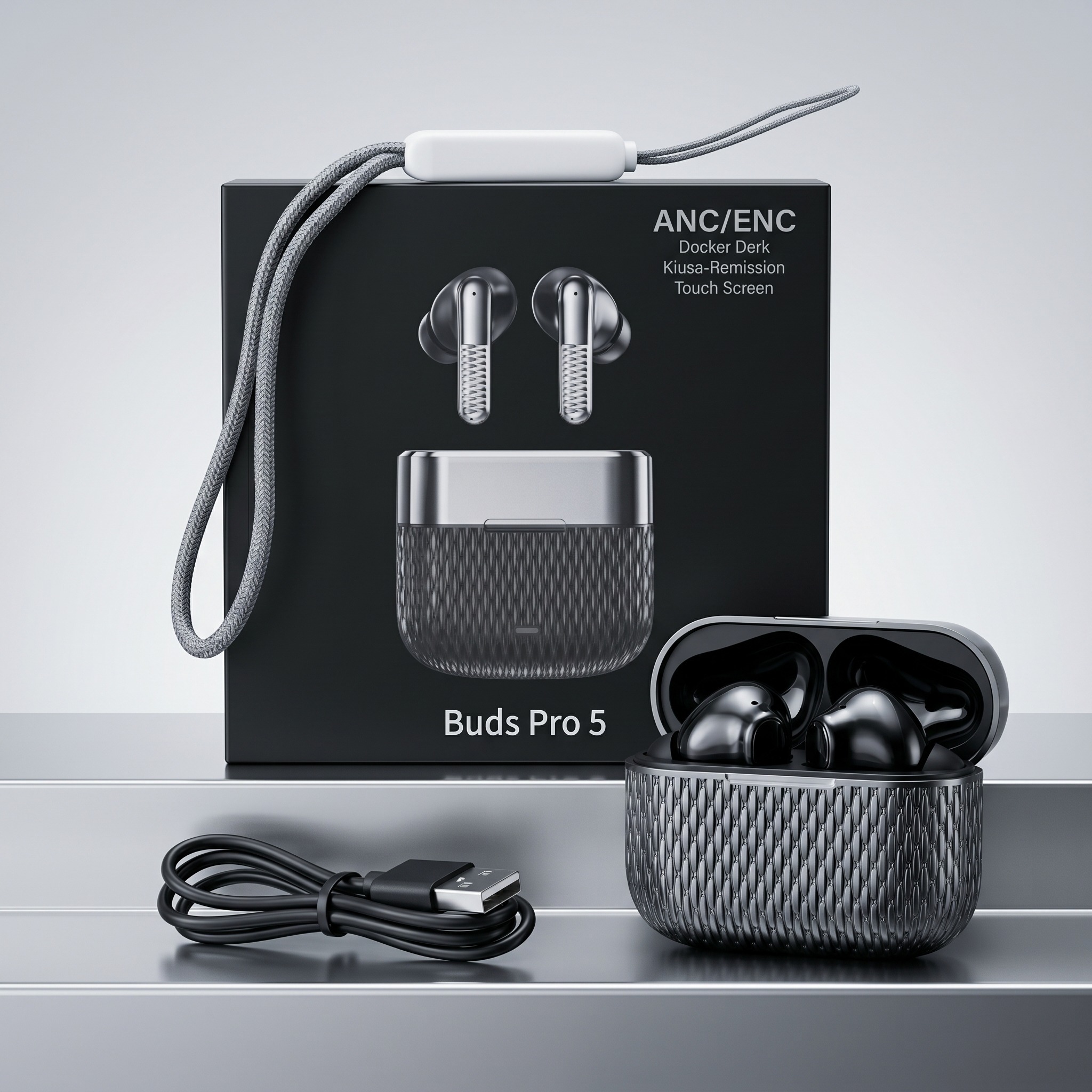 Buds Pro 5 Wireless Earbuds ANC Bluetooth 5.3